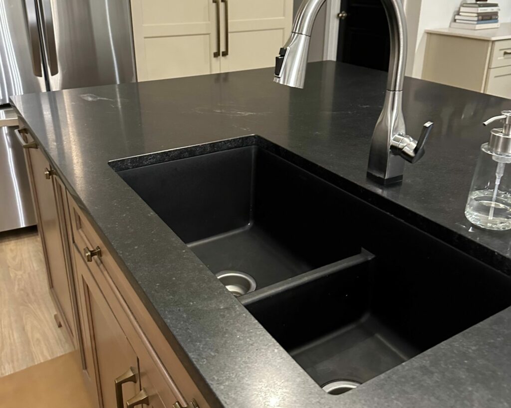 composite sink in a kitchen